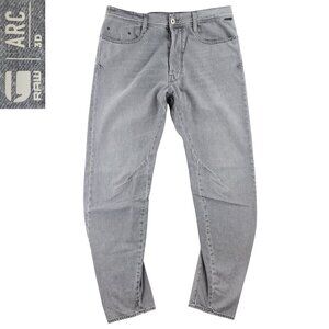 G-Star Raw Jeans Arc 3D Button Fly Denim Gray Men's "34x34" Actual 36x32